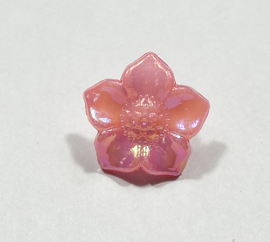 KnitForLess 17x17mm Shank Buttons Flower Abs Baby Pink Colour Great for Cardigans Handmade Knitting